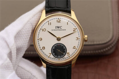 AAA Replica IWC Portuguese IW545408 ZF Factory Yellow Gold White Dial Mens Watch