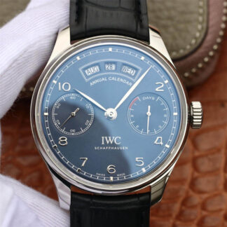 AAA Replica IWC Portugieser IW503502 ZF Factory Stainless Steel Blue Dial Mens Watch