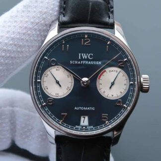 AAA Replica IWC Portugieser IW500112 ZF Factory Stainless Steel Dark Blue Dial Mens Watch