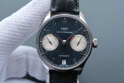AAA Replica IWC Portugieser IW500112 ZF Factory Stainless Steel Dark Blue Dial Mens Watch