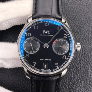 AAA Replica IWC Portugieser IW500109 ZF Factory Black Strap Mens Watch