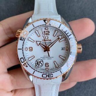AAA Replica Omega Seamaster 215.23.40.20.04.001 Planet Ocean 600M VS Factory White Dial Ladies Watch