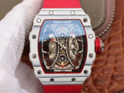 AAA Replica Richard Mille RM53-01 KV Factory Red Rubber Strap Mens Watch
