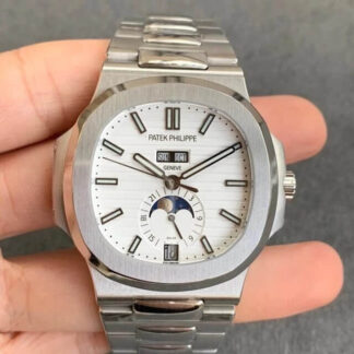 AAA Replica Patek Philippe Nautilus 5726/1A-010 GR Factory Stainless Steel White Dial Mens Watch