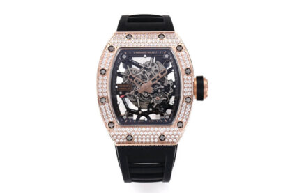 AAA Replica Richard Mille RM035 Americas KV Factory Rose Gold Bezel With Diamonds Mens Watch