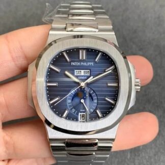 AAA Replica Patek Philippe Nautilus 5726/1A-014 GR Factory Stainless Steel Blue Dial Mens Watch
