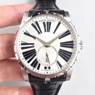 AAA Replica Roger Dubuis Excalibur RDDBEX0436 Swiss ETARD830 Stainless Steel White Dial Mens Watch