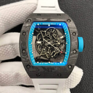 AAA Replica Richard Mille RM055 ZF Factory Blue Inner Ring Skeleton Dial Mens Watch