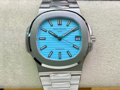 AAA Replica Patek Philippe Nautilus 5711/1A-018 170th Anniversary PPF Factory Stainless Steel Tiffany Blue Dial Mens Watch