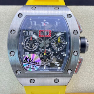 AAA Replica Richard Mille RM11 KV Factory Yellow Strap Mens Watch