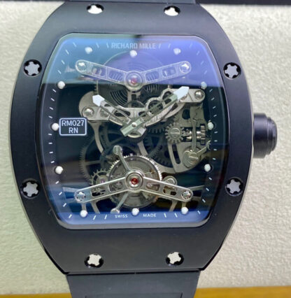 AAA Replica Richard Mille RM027 EUR Factory Black Dial Mens Watch