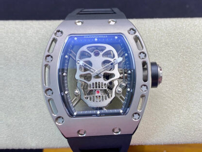 AAA Replica Richard Mille RM052 Tourbillon EUR Factory Titanium Skull Dial Mens Watch