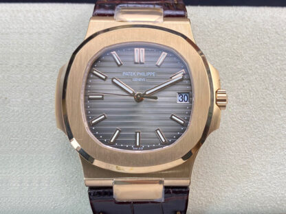 AAA Replica Patek Philippe Nautilus 5711R-001 PPF Factory V4 Rose Gold Brown Dial Mens Watch