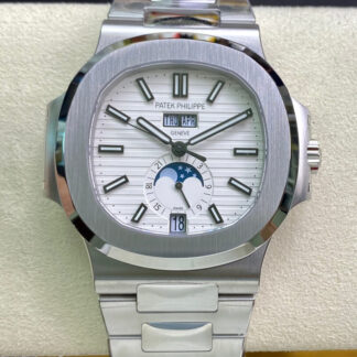 AAA Replica Patek Philippe Nautilus 5726/1A-010 PPF Factory Stainless Steel White Dial Mens Watch