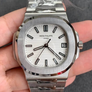 AAA Replica Patek Philippe Nautilus 5711/1A-011 GR Factory Stainless Steel White Dial Mens Watch