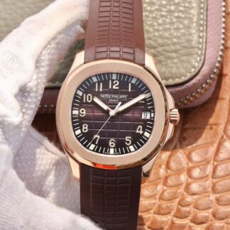 AAA Replica Patek Philippe Aquanaut 5167R-001 40mm ZF Factory Brown Rubber Strap Mens Watch