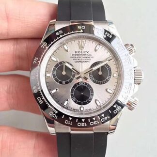 AAA Replica Rolex Daytona Cosmograph 116519LN AR Factory Swiss ETA4130 Stainless Steel Grey Dial Mens Watch