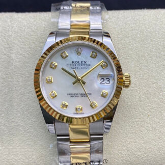 AAA Replica Rolex Datejust M278273-0027 31MM EW Factory Diamond Silver Dial Ladies Watch