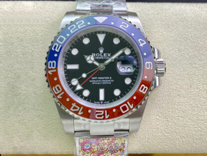 AAA Replica Rolex GMT Master II M126710BLRO-0002 Clean Factory Black Dial Mens Watch