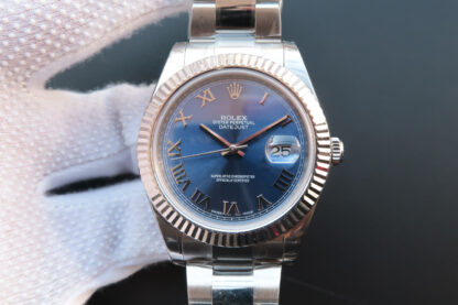 AAA Replica Rolex Datejust 116334 41MM EW Factory Stainless Steel Blue Dial Mens Watch