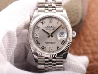 AAA Replica Rolex Datejust M126234-0029 EW Factory Grey Dial Mens Watch