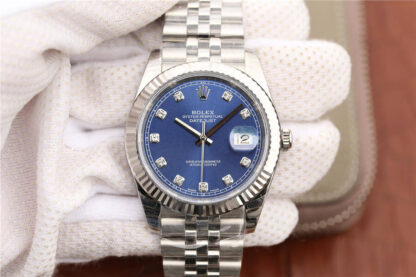 AAA Replica Rolex Datejust M126334-0016 EW Factory Blue Dial Mens Watch