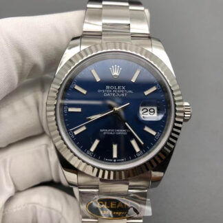 AAA Replica Rolex Datejust M126334-0001 Clean Factory Stainless Steel Blue Dial Mens Watch