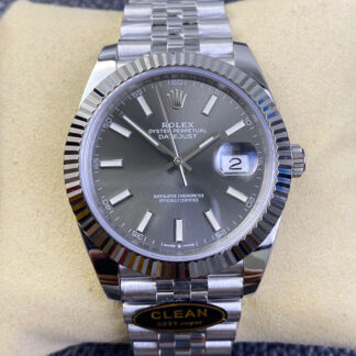 AAA Replica Rolex Datejust M126334-0014 Clean Factory Grey Dial Mens Watch