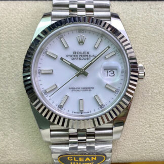 AAA Replica Rolex Datejust M126334-0010 Clean Factory Stainless Steel White Dial Mens Watch