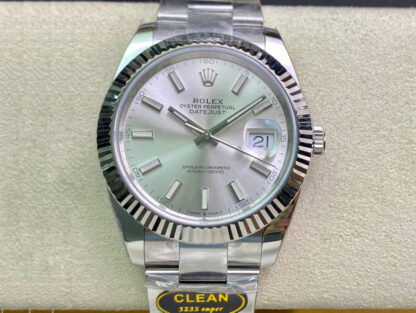 AAA Replica Rolex Datejust M126334-0003 Clean Factory Silver Dial Mens Watch