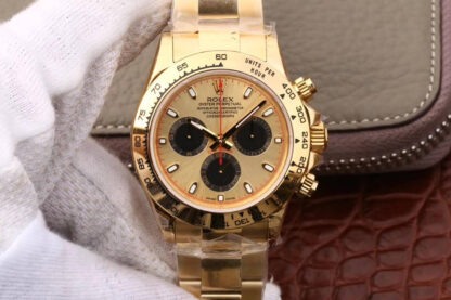 AAA Replica Rolex Daytona 116508 JH Factory Gold Dial Mens Watch