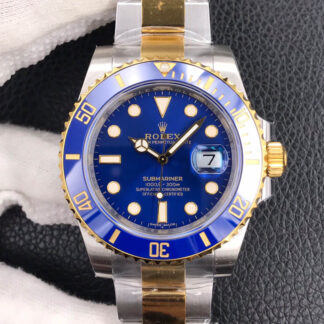 AAA Replica Rolex Submariner 116613LB-97203 VS Factory Stainless Steel Blue Dial Mens Watch
