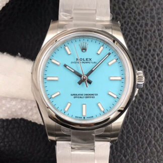 AAA Replica Rolex Oyster Perpetual M277200-0007 31MM EW Factory Blue Dial Ladies Watch