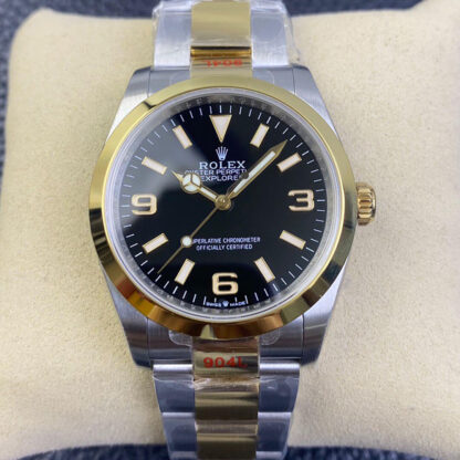 AAA Replica Rolex Explorer M124273-0001 EW Factory Black Dial Mens Watch