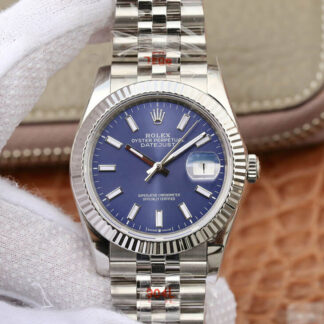 AAA Replica Rolex Datejust M126234-0017 GM Factory Stainless Steel Blue Dial Mens Watch
