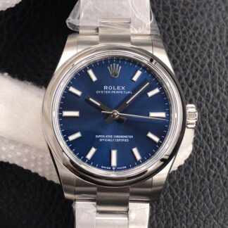 AAA Replica Rolex Oyster Perpetual M277200-0003 31MM EW Factory Blue Dial Ladies Watch