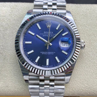 AAA Replica Rolex Datejust M126334-0002 EW Factory Stainless Steel Blue Dial Mens Watch