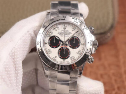 AAA Replica Rolex Daytona Cosmograph 116509 JH Factory Stainless Steel White Dial Mens Watch