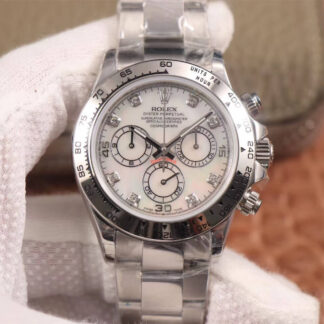 AAA Replica Rolex Daytona Cosmograph 116520-78590 JH Factory White Diamond Dial Mens Watch