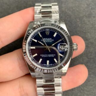 AAA Replica Rolex Datejust M178274-0038 GS Factory Stainless Steel Blue Dial Ladies Watch