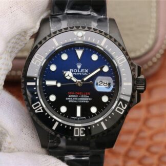 AAA Replica Rolex Deepsea Sea-Dweller 116660 Blue Gradient Black Dial Mens Watch
