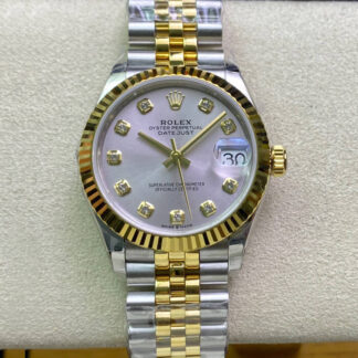 AAA Replica Rolex Datejust M278273-0020 31MM EW Factory Yellow Gold Silver Dial Ladies Watch