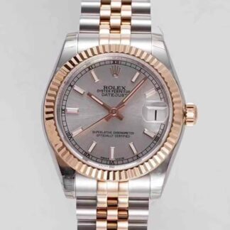 AAA Replica Rolex Datejust m278271 GS Factory Grey Dial Ladies Watch | aaareplicawatches.is