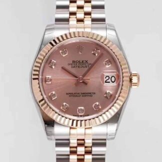AAA Replica Rolex Datejust m278271 GS Factory Diamond Pink Dial Ladies Watch | aaareplicawatches.is