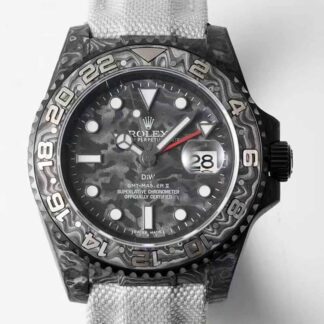 AAA Replica Rolex GMT-MASTER II Diw Carbon Fiber Fabric Strap Mens Watch | aaareplicawatches.is