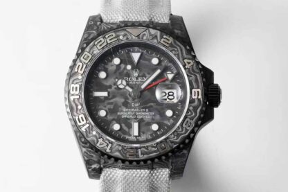 AAA Replica Rolex GMT-MASTER II Diw Carbon Fiber Fabric Strap Mens Watch | aaareplicawatches.is