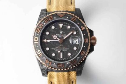 AAA Replica Rolex GMT-MASTER II Diw Yellow Fabric Strap Mens Watch | aaareplicawatches.is
