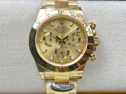 AAA Replica Rolex Daytona M116508-0003 BT Factory Gold Dial Mens Watch
