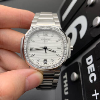 AAA Replica Patek Philippe Nautilus 7118/1200A-010 3K Factory White Dial Ladies Watch