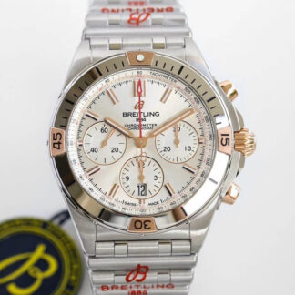 AAA Replica Breitling Chronomat IB0134101G1A1 GF Factory White Dial Mens Watch